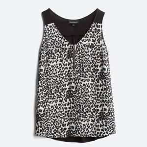 Lighton zip detail mixed material blouse